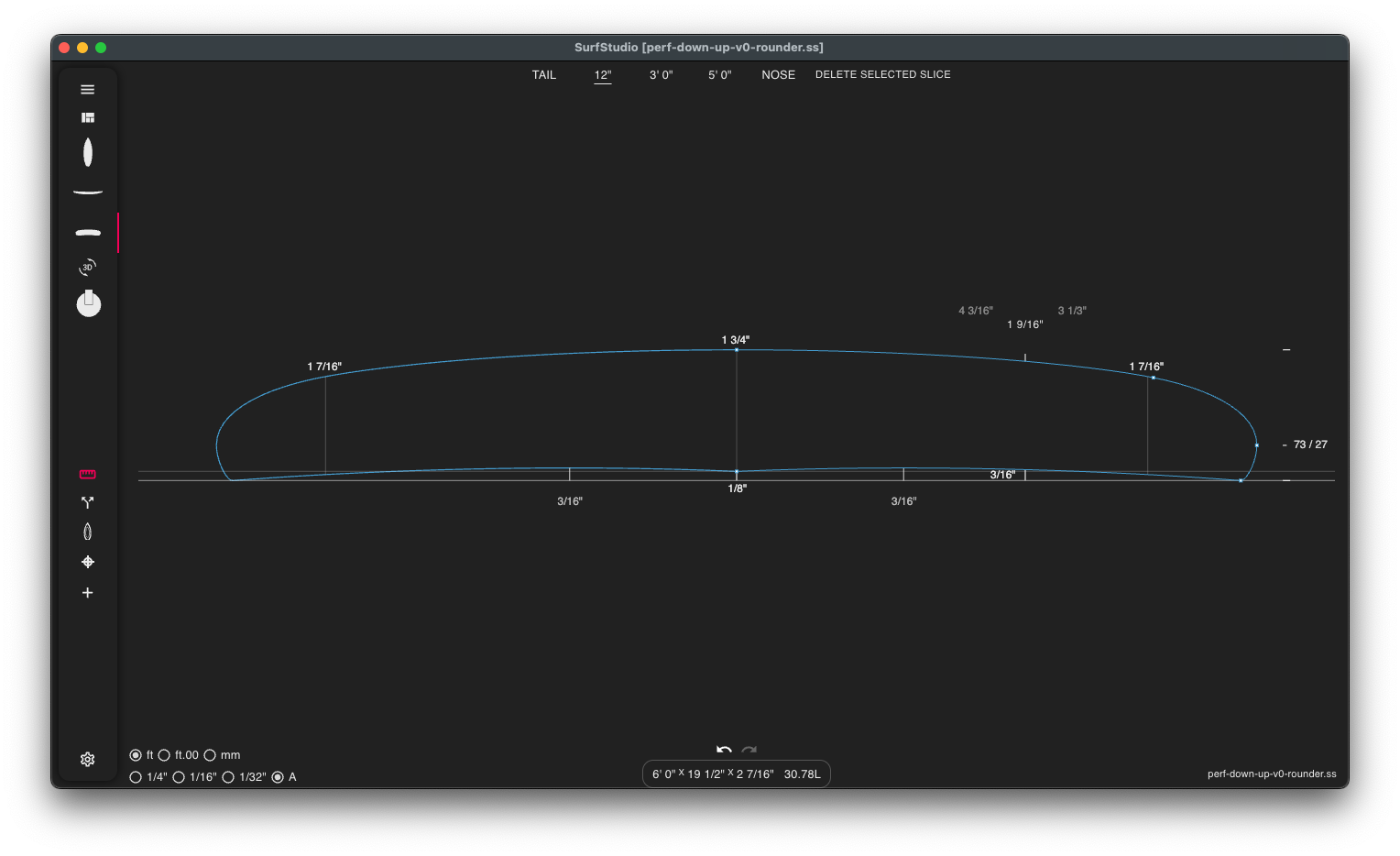 SurfStudio measurement tools interface